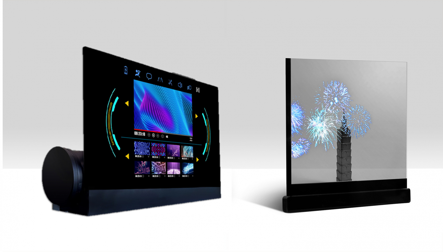 可卷式、折迭性、高透明